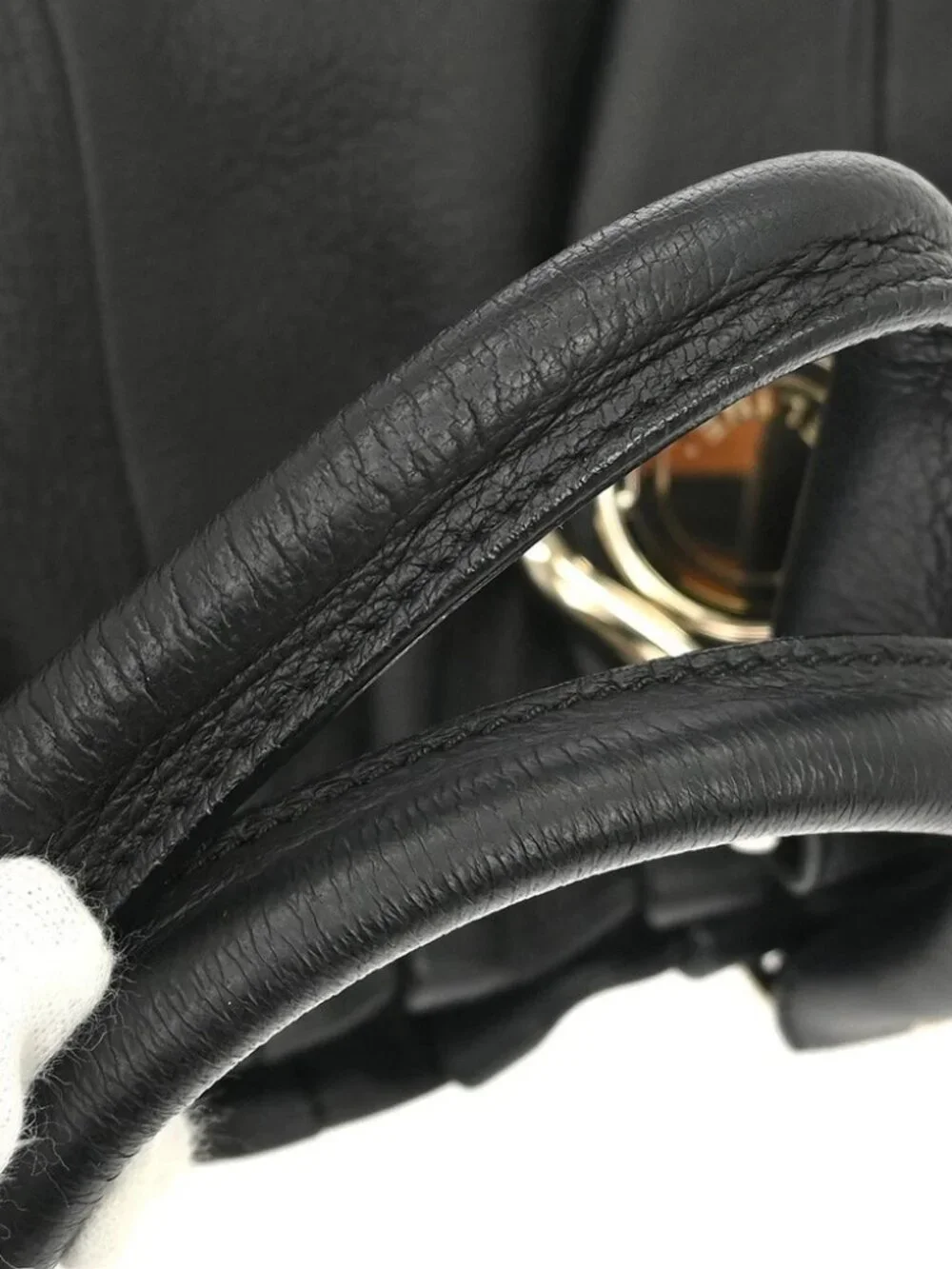 Celine Black Leather 2way Handbag WC-A1.0039 NQ07137 - Picture 4 of 8